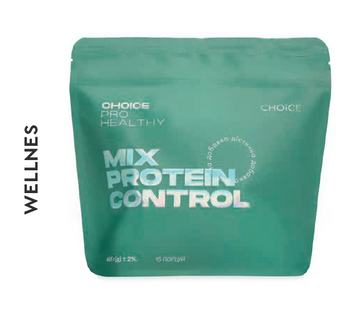 МІХ PROTEIN СONTROL CHOICE PRO HEALTHY (поживний низькокалорійний коктейль із концентрованим білком та пребіотиками), 15 порцій / 405 г 812005 фото